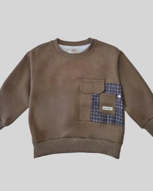Utility Pocket Patch Sweatshirt – Boys Casual Street Style