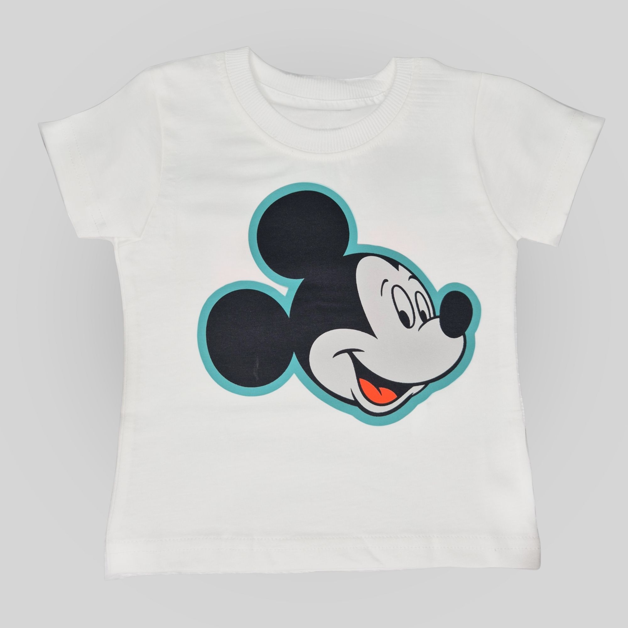 Boys White Mickey Fun Time T-Shirt