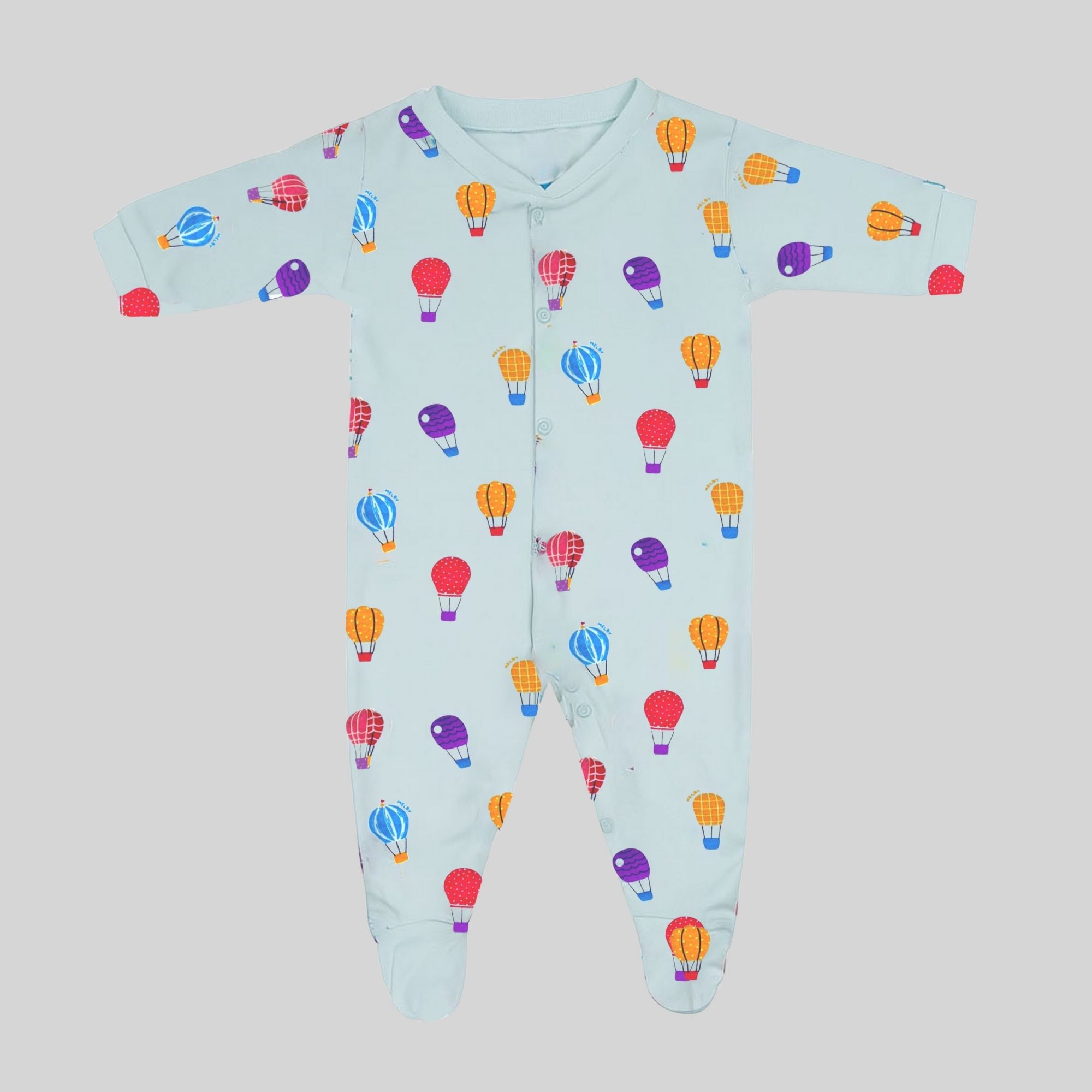 Hot Air Balloon Print Baby Onesie
