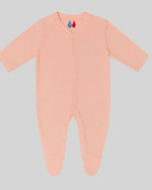 Cotton Pink Polka Dot Baby Onesie