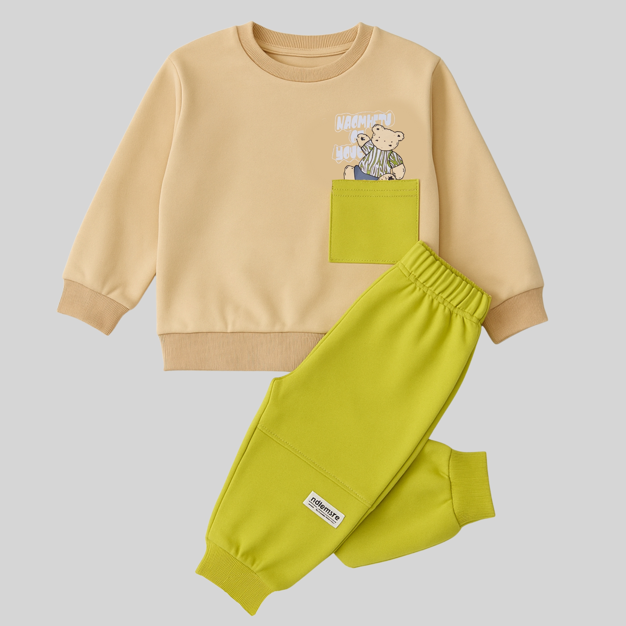 "Teddy Print Co-ord Set"