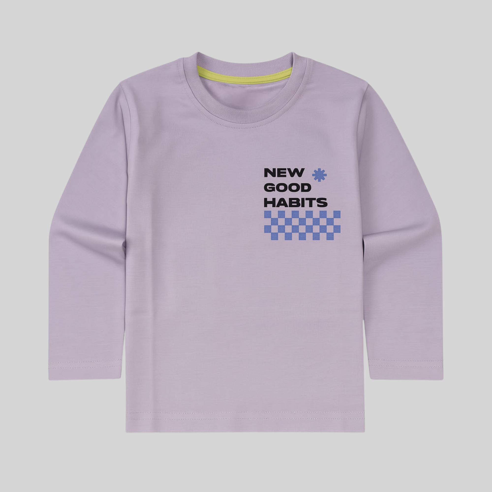 Boys “New Good Habits” Full Sleeve T-Shirt