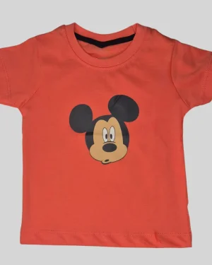 Mickey Mouse Printed Cotton T-Shirt