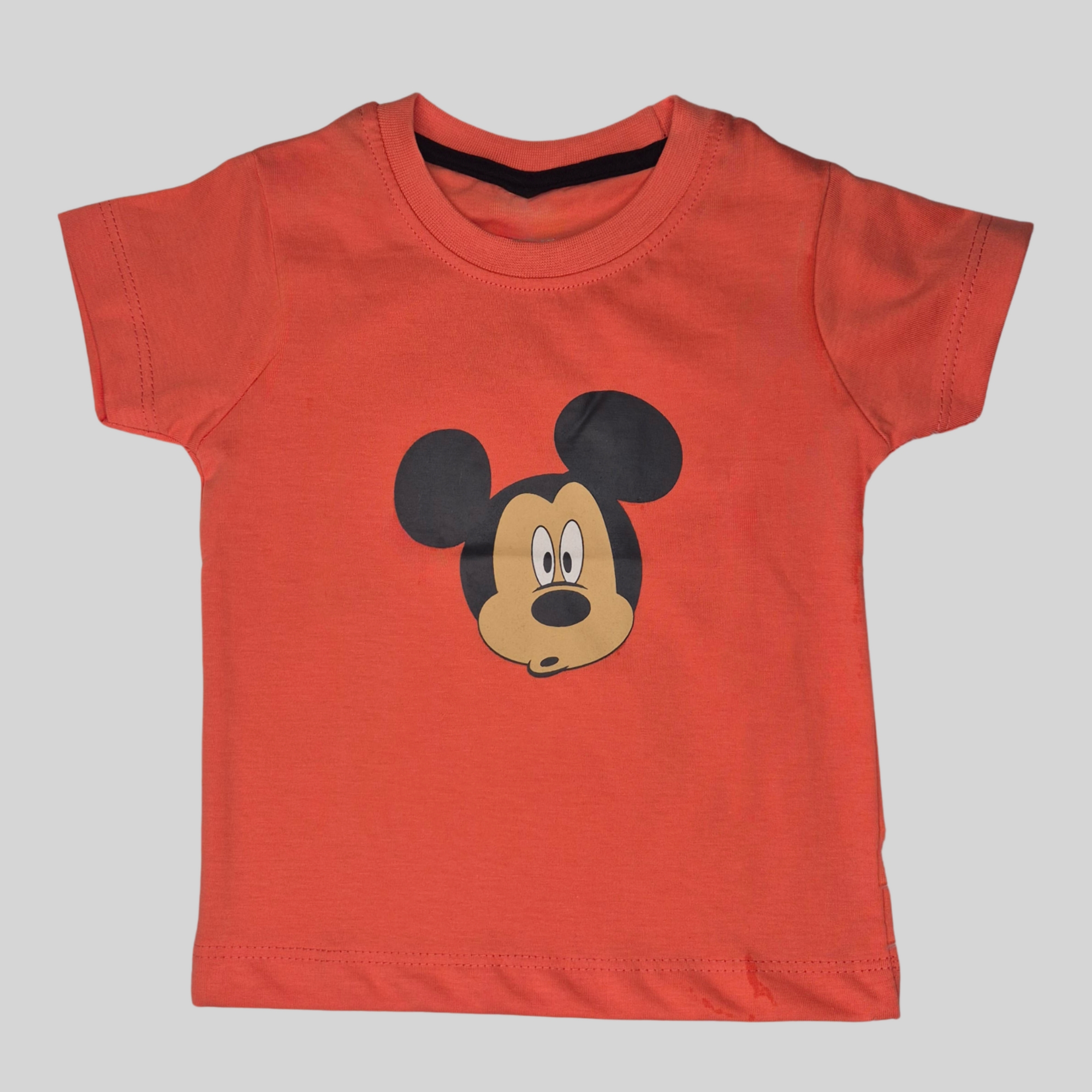 Mickey Mouse Printed Cotton T-Shirt
