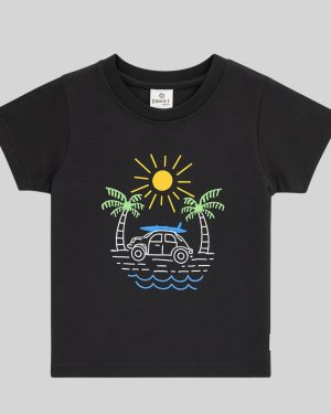 Car Print Cotton T-shirt