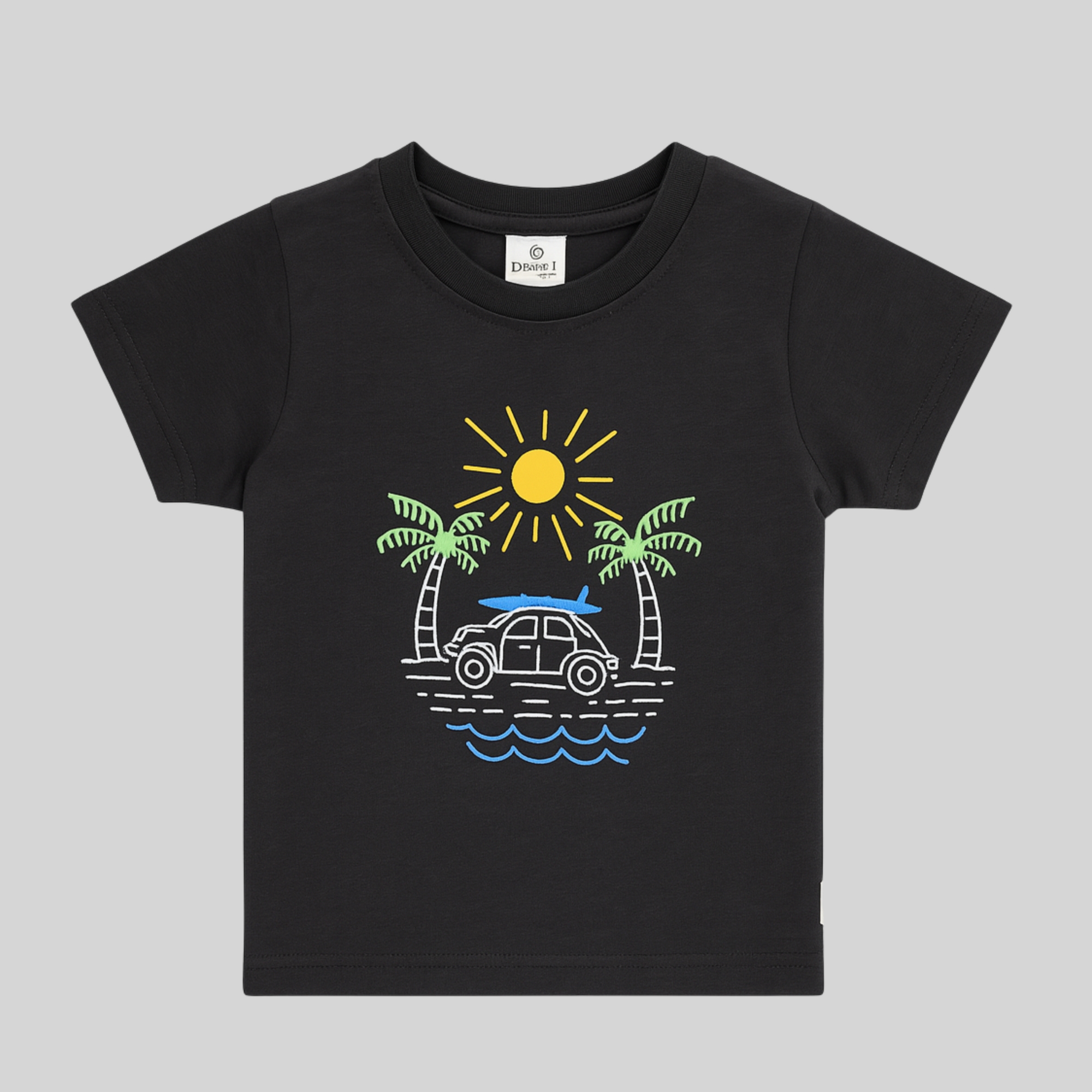 Car Print Cotton T-shirt